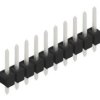 Pin header, 10 pole, pitch 2.54 mm, straight, black, 10046134