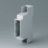 PC DIN rail enclosure, (L x W x H) 58 x 17.5 x 90 mm, light gray, B6700104
