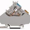 3-wire initiator supply terminal, spring-clamp connection, 0.08-2.5 mm², 2 pole, 20 A, 6 kV, gray, 280-567