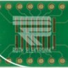 Adaptation circuit board, 25 x 16 mm, pitch 2.54 mm, double-sided, FR4 epoxy, Cu 35 µm, RE932-04ST