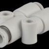 KQ2U04-00A Y-branch connector, 3x Ø 4 mm