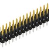 Pin header, 30 pole, pitch 2 mm, straight, black, SLY604030S