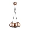 Lampa Wisząca Rame Z Trzema Stylowymi Miedzianymi Kloszami Do Salonu...