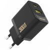 Ładowarka USB Sieciowa Dudao A27TEU PD 30W GaN USB-A, USB-C, Czarna
