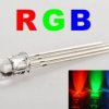 5mm RGB LED Diode, Clear, Common Cathode