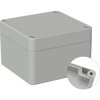 ABS enclosure, (L x W x H) 82 x 80 x 55 mm, light gray (RAL 7035), IP66, BYB-3-90H0129