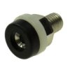 Gniazdo bananowe; 2mm; 24.106.2; czarny; przykręcany; 11mm; 10A; 60V; mosiądz niklowany; ABS; Amass; RoHS; 2.007.2