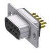 Złącze D-Sub 9-pinowe Żeński Proste Montaż na płytce drukowanej