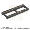 IC Socket 48-pin DIP - wide - Cambion