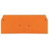 WAGO 280-326 2.5mm 3-cond. Disc. End & Interm. Plate for 280-683 Orange