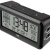 Budzik TFA Dostmann Digitaler Funk-Wecker mit Raumklima BOXX2 60.2562.01, czarny, srebrny