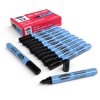 Show-me FPSDP12 Box 12 Fine Tip Slim Barrel Drywipe Markers - Black