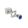 Zestaw pulpitowy przycisk niebieski metalowy podświetlany z samopowrotem kryty adapter zestyki 1Z+1R LED:185-265VAC LPSBL106K11P