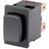 Marquardt 1684.1101 16A 250V AC IP40 Pushbutton DPST On-Off Black Faston