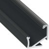 Profil LED Typ H czarny anod. 2m kątowy narożny