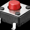 DTSM-61R-V-T/R Short stroke button, SMD, 1 NO, 6 x 6 x 4.3 mm