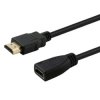 Przedłużacz z przesłoną SAVIO CL-132 (HDMI F - HDMI M 1m kolor czarny)