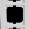 1723-284 Cover frame 3-gang, studio white - Busch-axcent®