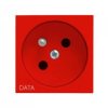 OSPEL45 Gniazdo pojedyncze z/u DATA czerwone GK-1ZD/22