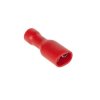 KONEKTOR 4,8mm CAŁY IZOLOWANY ŻENSKI CZERWONY 10szt /A3882