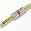 Wtyk JACK 6.3mm mono chromowany złocony 7mm
