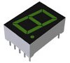 Wyświetlacz diodowy LED 7-segmentowy ze wspólną katodą 16 mcd RH DP, Zielony 13mm ROHM 563 nm