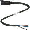 Sensor actuator cable, DEUTSCH cable connector, straight to open end, 3 pole, 1.5 m, PUR, black, 8 A, 305283