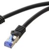 kabel LAN, RJ45 Renkforce RF-6830462, 1 szt., RJ45, CAT 6a, S/FTP, 2.00 m, czarny