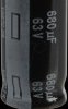 EEUFR1J681L Electrolytic capacitor, radial, 680 µF, 63 V, 105°C, low ESR