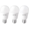 LightMe LM85918 LED Bulb E27 11W=75W Warm White 3-Pack Pear Shape