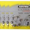 60 x baterie do aparatów słuchowych Rayovac Extra Advanced 10 (podwójny blister)