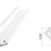 profil ALU katowy 45s biały lakier, dł 1000mm, max szer taśmy 12mm