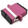 Adapter światłowodowy MM SC/UPC-SC/UPC duplex OM4 magenta NEKU