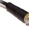 Sensor actuator cable, M5-cable plug, straight to open end, 3 pole, 1 m, PVC, black, 1 A, PXPPVC05FIM03ACL010PVC
