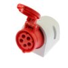 Gniazdo stałe 16A 5P 400V czerwone IP44 115-6