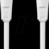 CSGL40000WT20 Coaxial cable, IEC connector <> IEC port, 2.00 m, round, white