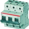 Wyłącznik nadprądowy MCB, Typ B, 3-biegunowy, 63A, 400V, 250V, na szynę DIN, ABB S803S-B63, S800S