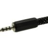 Wtyk; jack 3,5; SS35K4; 4-polowy; proste; plastik; czarny; na przewód; lutowany; Goobay; RoHS