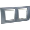 UNICA TOP Ramka 2 podwójna pozioma antracyt MGU66.004.097 SCHNEIDER ELECTRIC