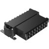 Socket header, 16 pole, pitch 1.27 mm, angled, black, 404-51016-51