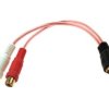 Przejściówka wtyk RCA - 2 x gniazdo RCA