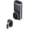 Adapter, USB plug type C 4.0 to USB socket type C 4.0, angled, USBC-MA-2