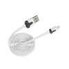 KABEL MICRO USB BIAŁY PŁASKI DO TELEFONU TABLETA /G0452