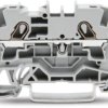 2-wire feed-through terminal, spring-clamp connection, 0.5-6.0 mm², 2 pole, 32 A, 8 kV, gray, 2004-1201