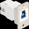 67337 Panel Mount USB 5 Gbps Type-B female to USB Type-A female conica