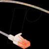 80351 Patch cable Cat.6A U/UTP Slim 0.3 m transparent