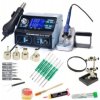 Stacja Lutownicza WEP 992D+ +lupa groty flux cyna
