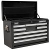 Sealey AP33089B Topchest 8 Drawer with Ball Bearing Runners - Black