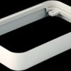 Intermediate ring, ABS, (L x W x H) 76 x 120 x 21 mm, gray white, for SOFT-CASE L, A9152017