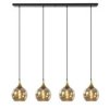 Lampa Wisząca Nowoczesna 4Xe27 Callisto Black/Gold